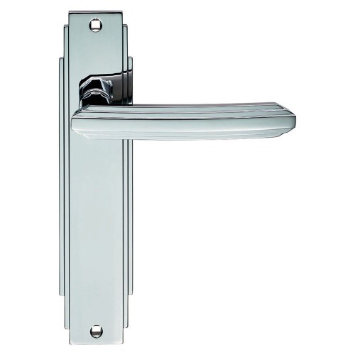 ART DECO LEVER HANDLE ON BACKPLATE